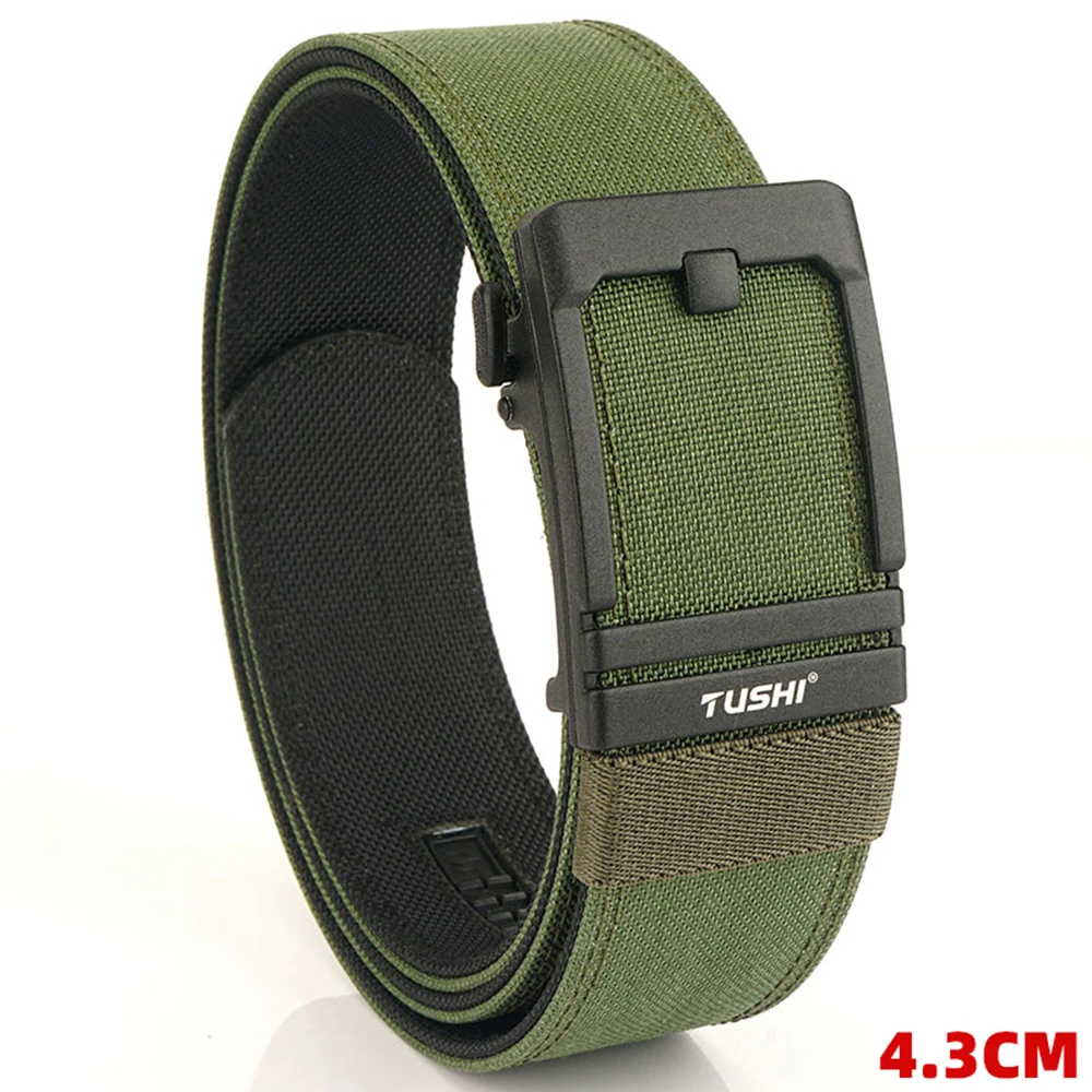 TUSHI 43mm Steifer Taktischer Gürtel für Männer Metall Automatische Schnalle Militär Polizei Duty Gürtel 1100D Nylon Gun Gürtel Casual gürtel Männlich – Detail 15
