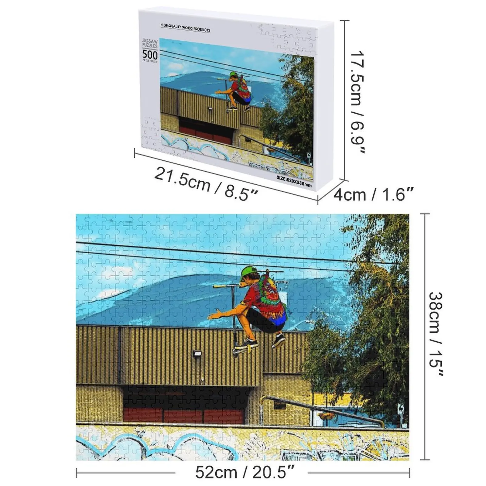 ولد إلى سكوتر - سكوتر بوي بازل قطع وودز للبالغين أعمال فنية مخصصة لقطع الصور المقطوعة #4