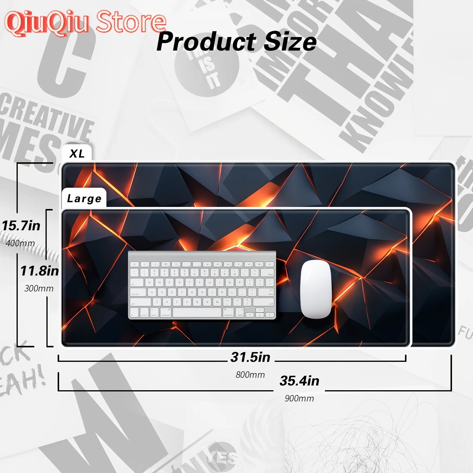 Mouse pad xadrez de grandes dimensões para jogos de ficção científica, 500x1000x3mm, teclado de borracha antiderrapante, mesa de jogadores, escritório, acessórios de mesa pretos