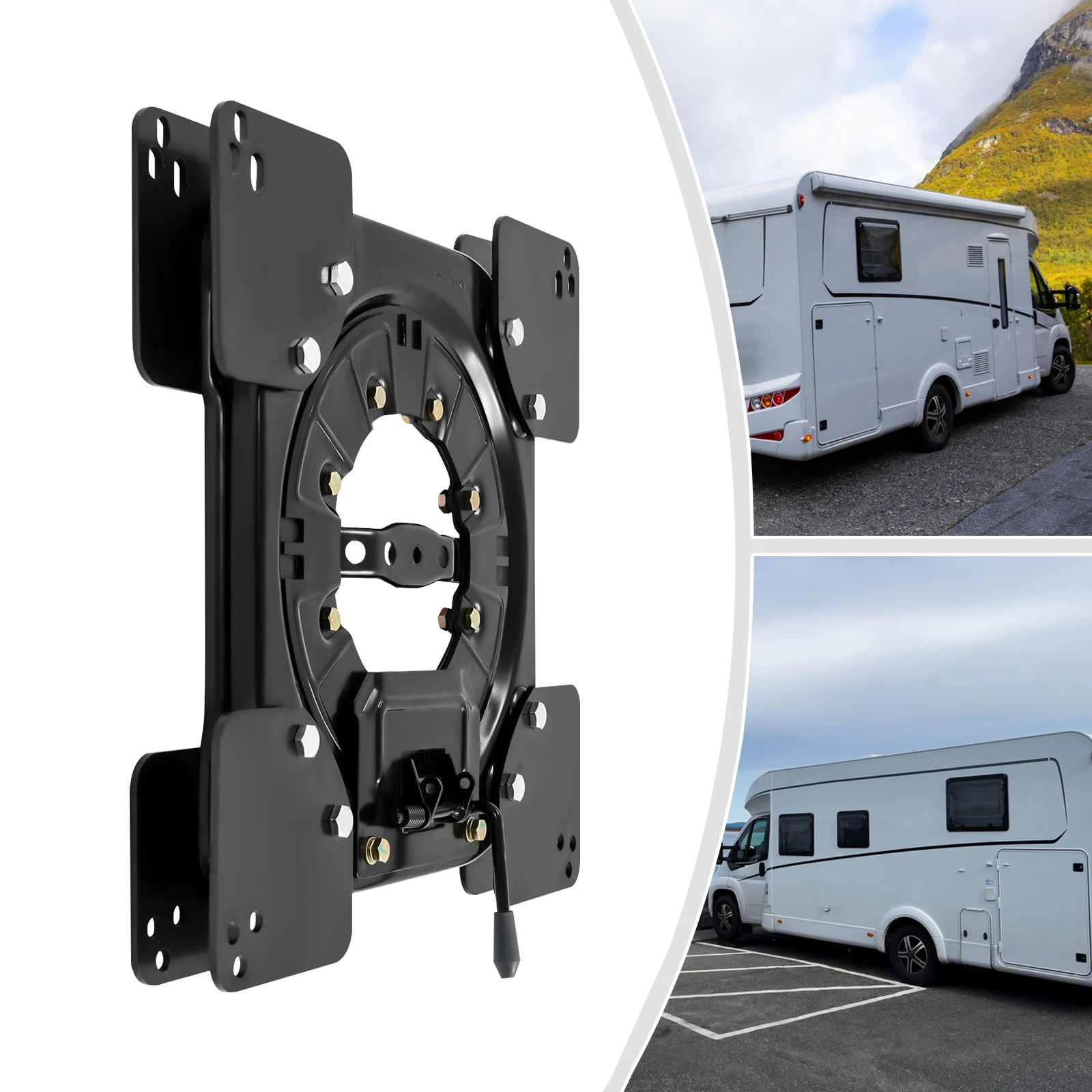 Bymaocar Seat Swivel Base For VW T5 T6, Seat Swivel Base, 360° Seat Swivel Base Plate