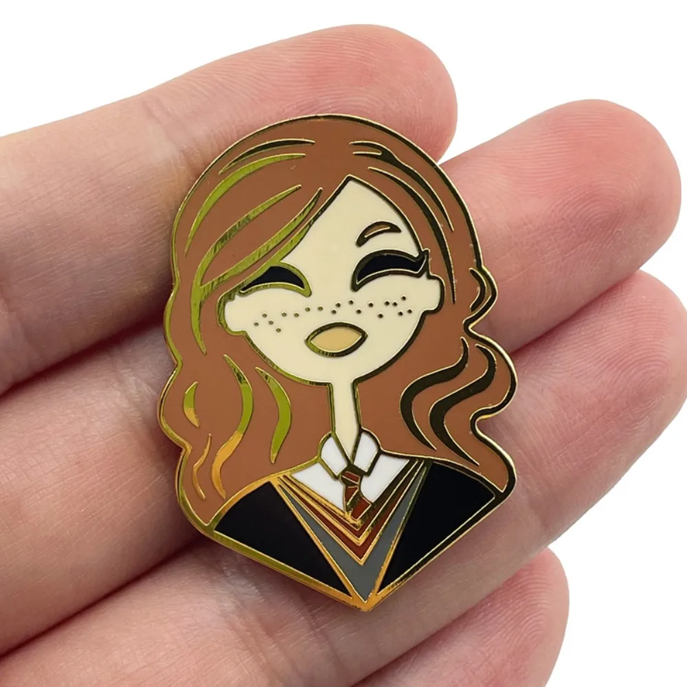Mystic Sorcerer Metal Enamel Brooch Vintage Fantasy Magic Design Lapel Pin Bag Jacket Decor Accessory For Magic Art Lovers