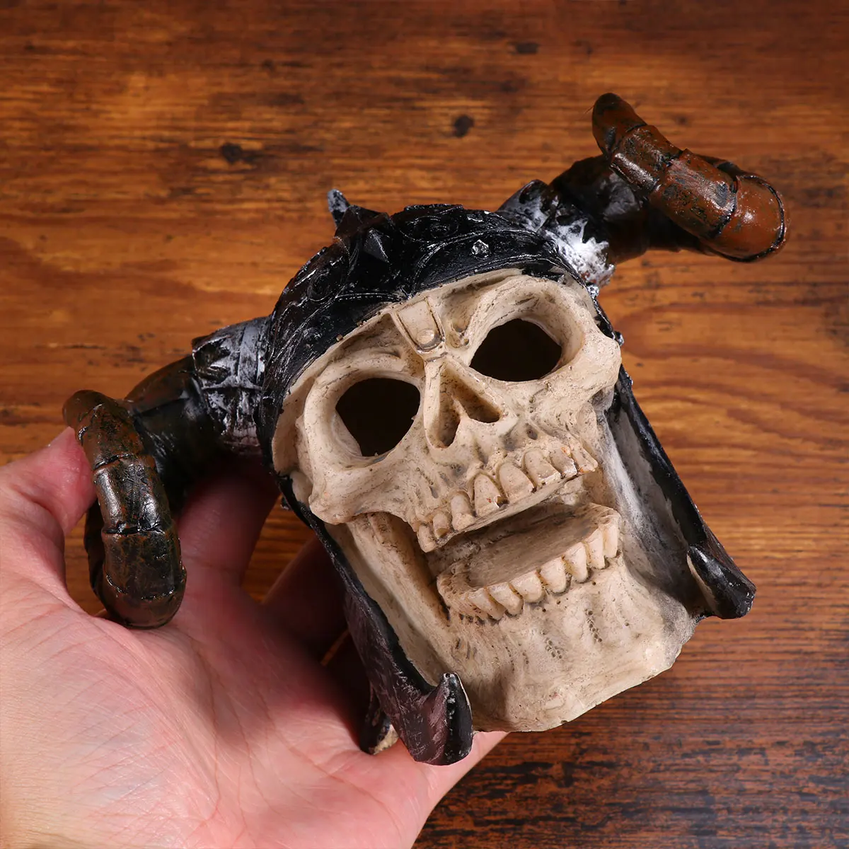 Skull Ornaments Fish Tank Decor Decorations Frog Turtle Landscape Simulation
