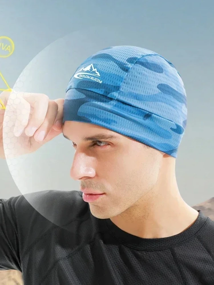 AliExpress NONE Cycling Cap Quick Dry Anti-UV Sports Hat Cooling Skull Cap Helmet Liner Sweat Cap Outdoor Bike MTB Running For Men Women Hat