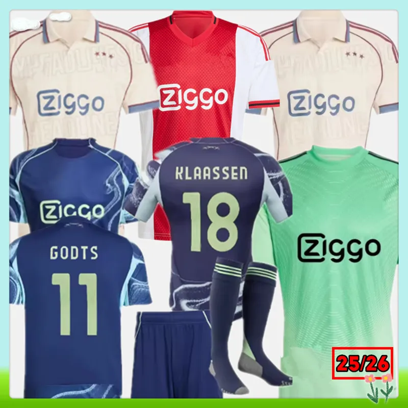 Traininges 25 26 Ajaxes Kit para niños adultos Hogar lejos tercer 2025 Ajax Het komt uw landinnen 10 tot 12 dagen