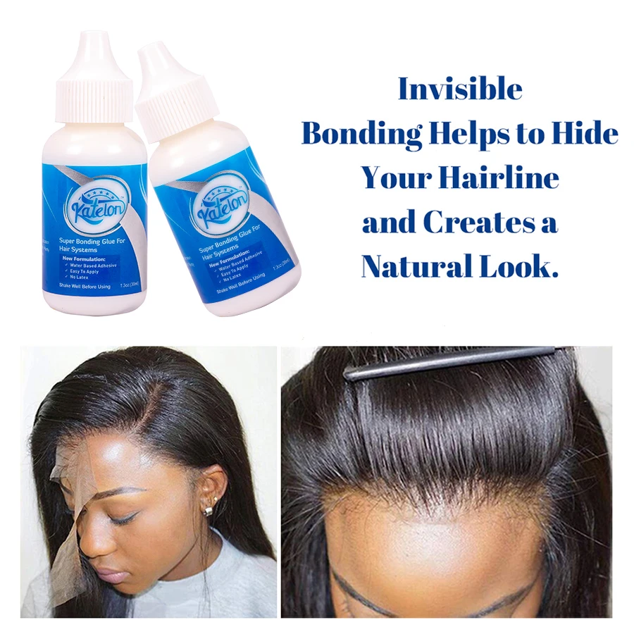 Waterproof Lace Wig Glue For Lace Front Wig 38ml Liquid Adhesive Hair Glue Wax Stick For Wig Lace Tint Spray Elastic Melt Band