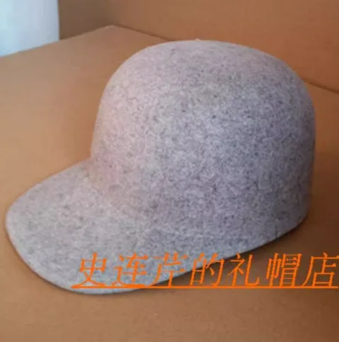 Wool Baseball Cap Woman Winter Hat