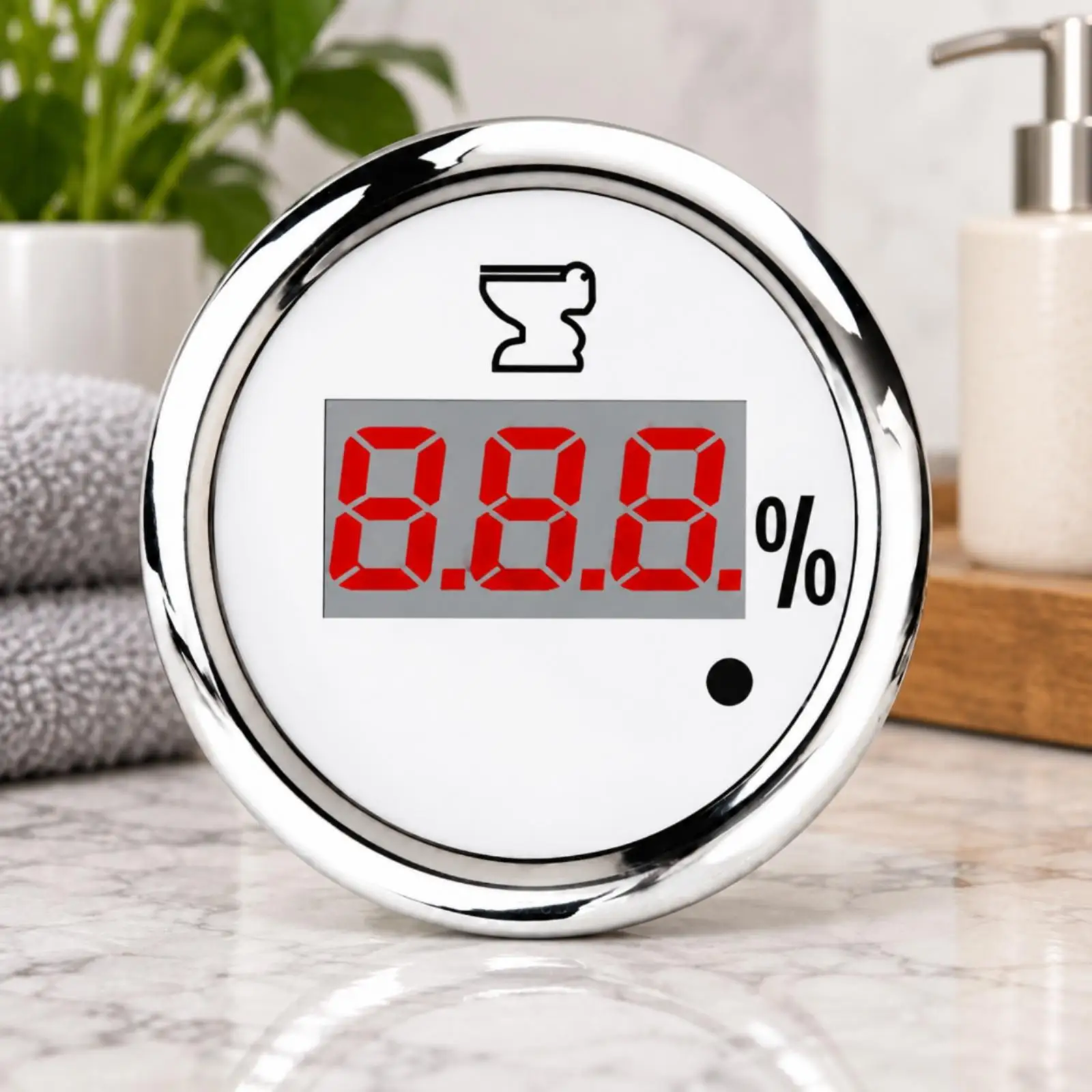 Digital Water Level Gauge Kit with Sensing Rod for RV Yacht Waste Tank Monitoring System