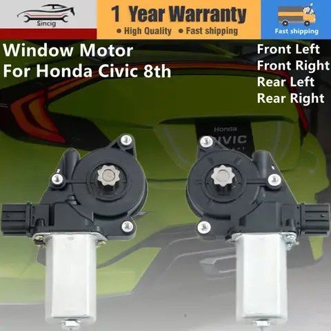 Honda Civic 8th 2006-2011 용 자동차 액세서리 전력 윈도우 모터 윈도우 레귤레이터 리프터 72250-SNA-A03 72250-SNA-A02