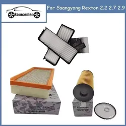 Air Filter Oil Filter Filter INTERIOR AIR for Ssangyong Rexton 2.2 2.7 2.9 6812008040 1621803009 2319008403