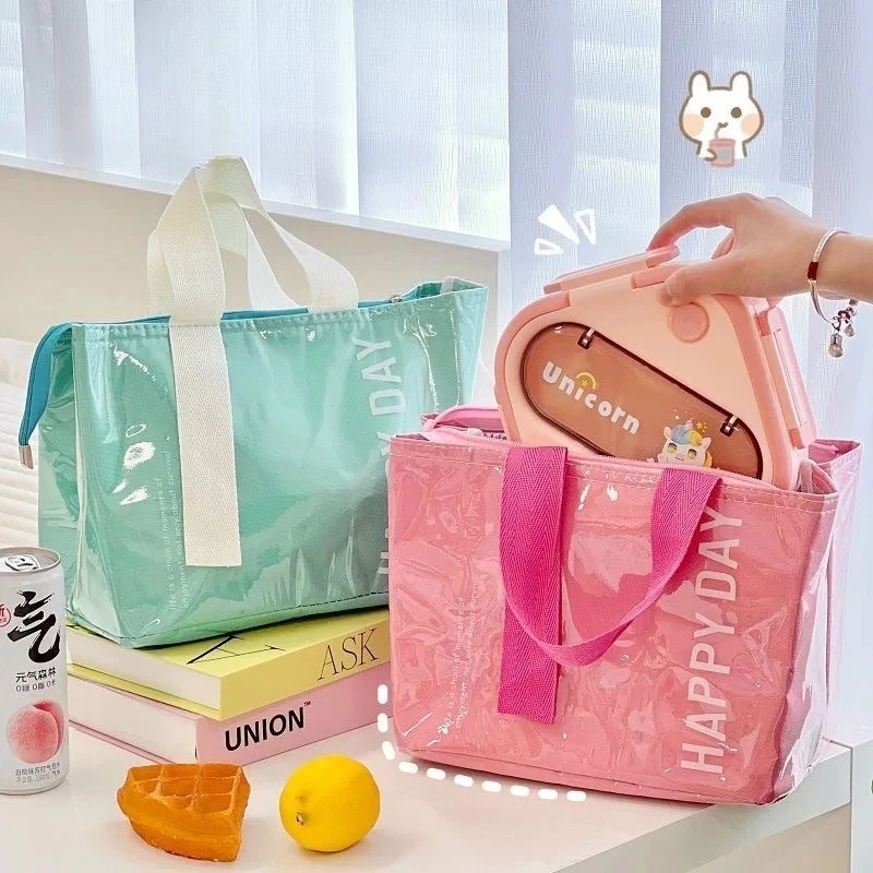 معزول حقيبة الغداء سميكة الألومنيوم احباط التخييم نزهة الجليد حزمة الأطفال مدرسة بينتو حقيبة نزهة الغذاء تخزين حمل حقيبة