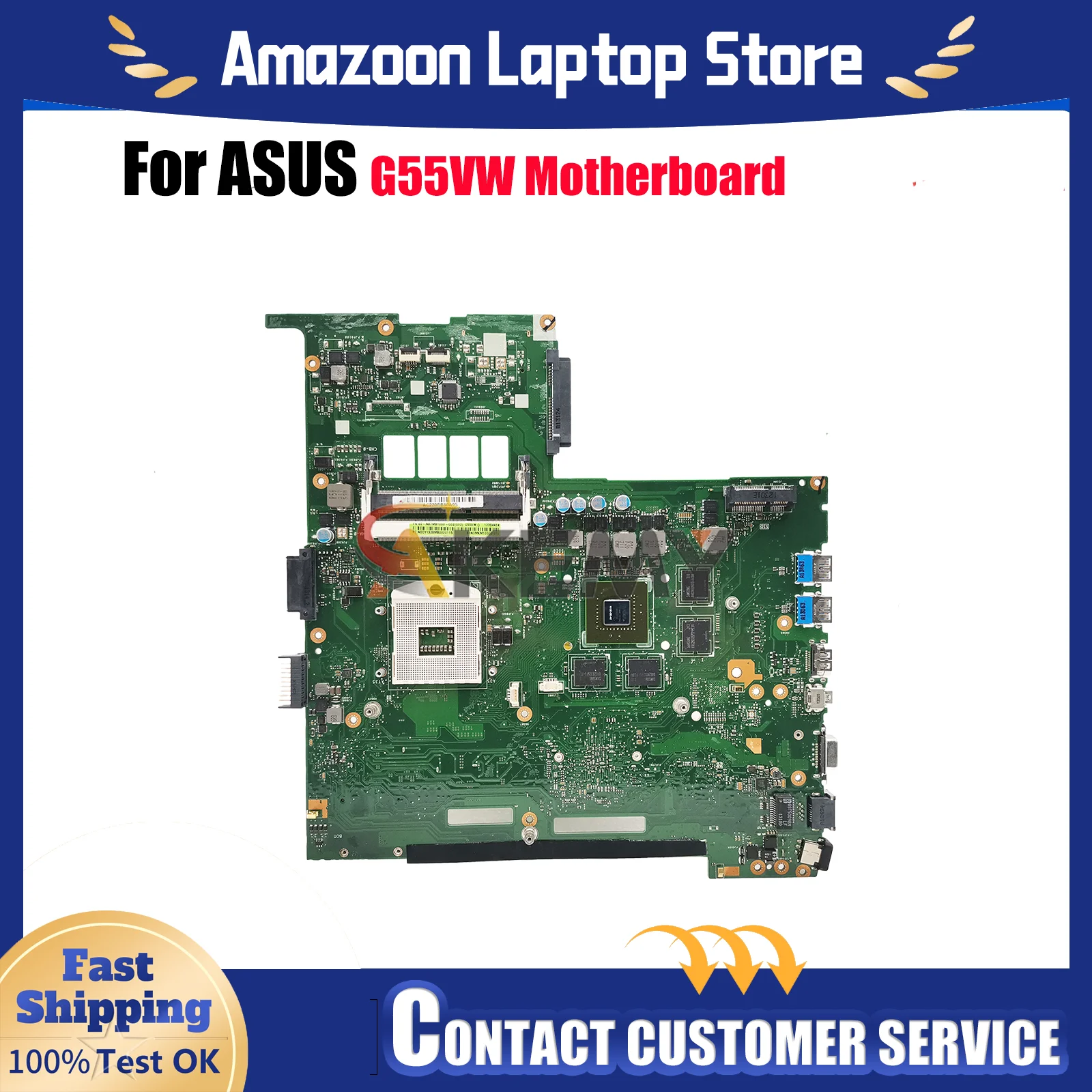 

Материнская плата для ноутбука G55VW для ASUS G55V G55VW, материнская плата для ноутбука Цей товар в наличии, 100% тестирование, ОК, быстрая доставка, высокое качество