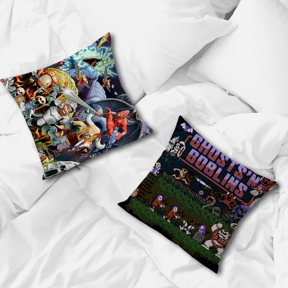 Goblins N' Ghosts Game pillow cover Sofa living Printing Decoration Room Home Office Coffee Shop Car Nordic Simplicity Cover