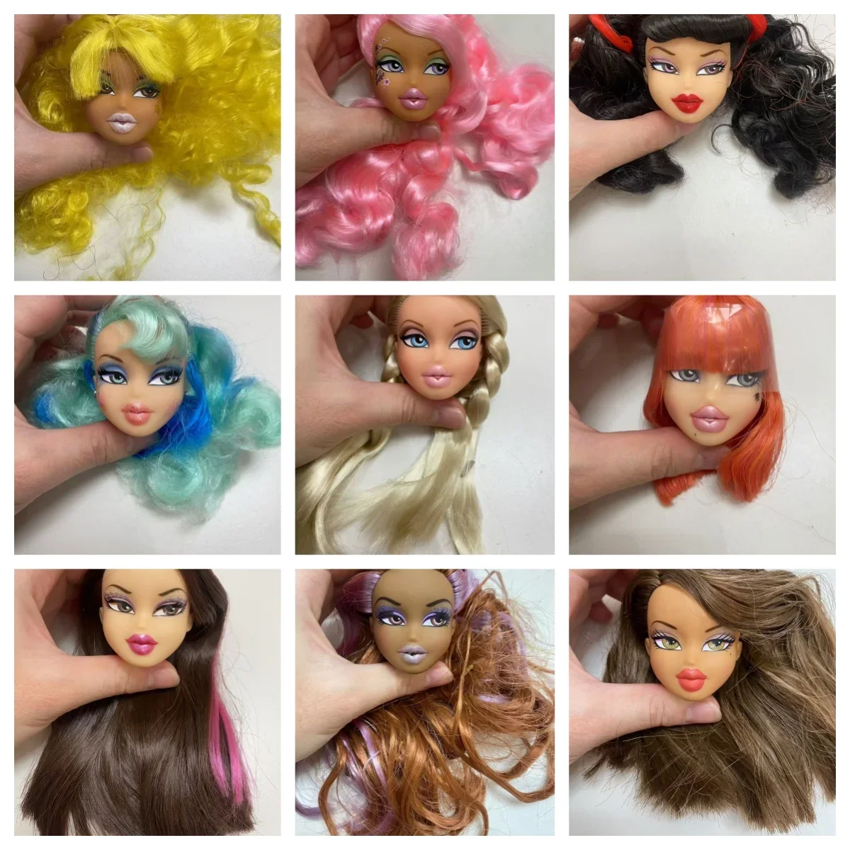 

Doll's plastic Head Accessories Girls DIY Dress Up Toy accessories