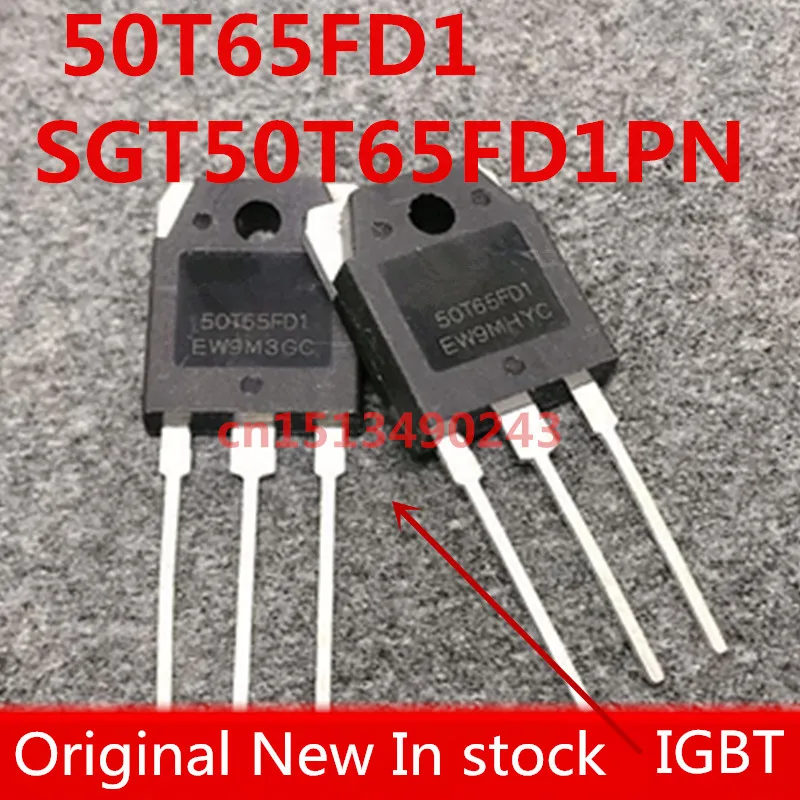 

Original 5PCS/LOT 50T65FD1 SGT50T65FD1PN IGBT 50A 650V TO-3P New In stock