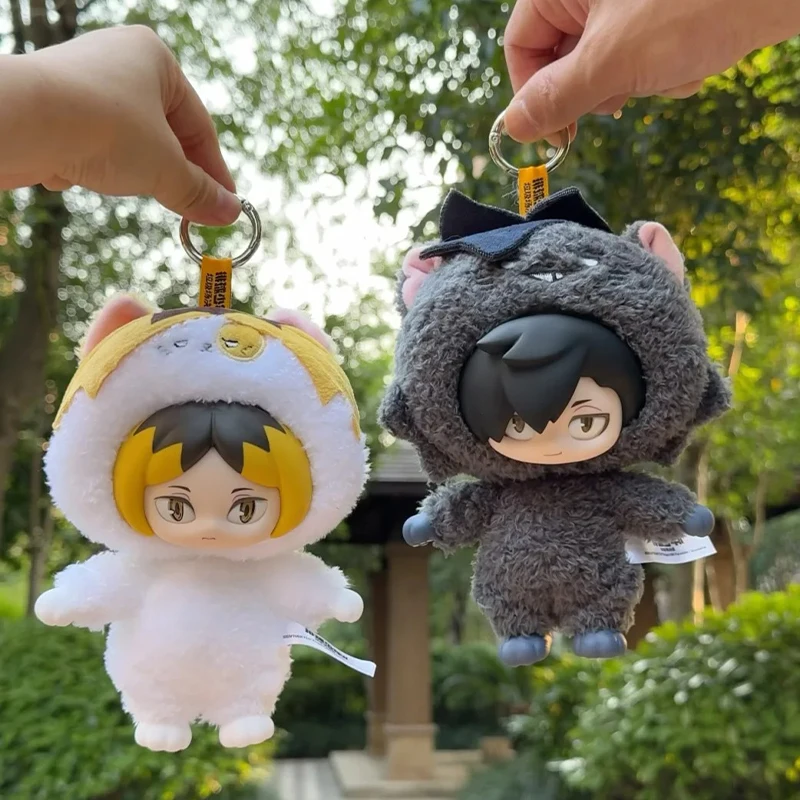 Haikyuu!! Yu Nishinoya Tadashi Yamaguchi Shoyo Hinata Vinyl Plush Pendant Genuine Gong Garbage Dump Battle Series Keychain Gift