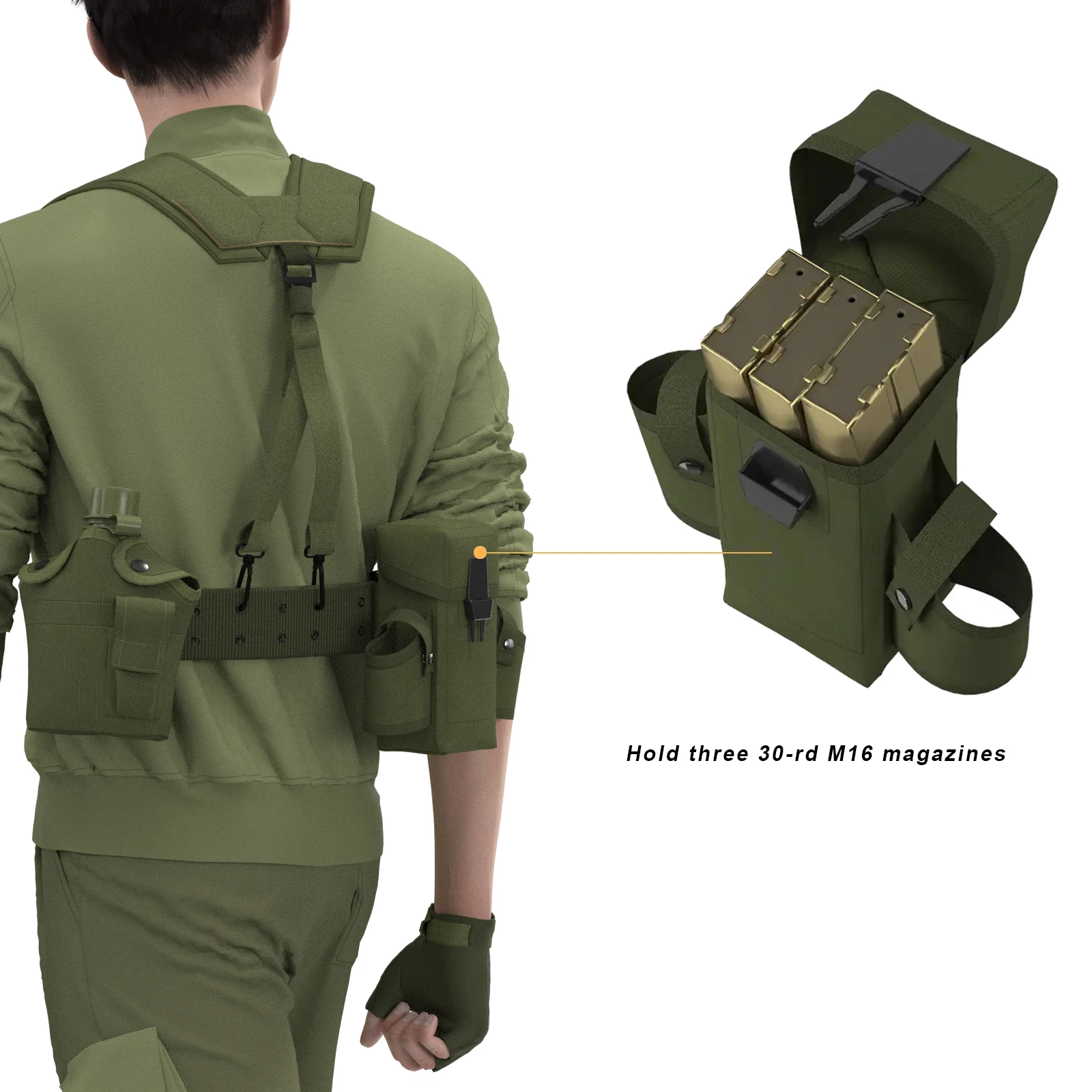 Military ALICE Yoke Shoulder Strap Set - Tactical Army Gear