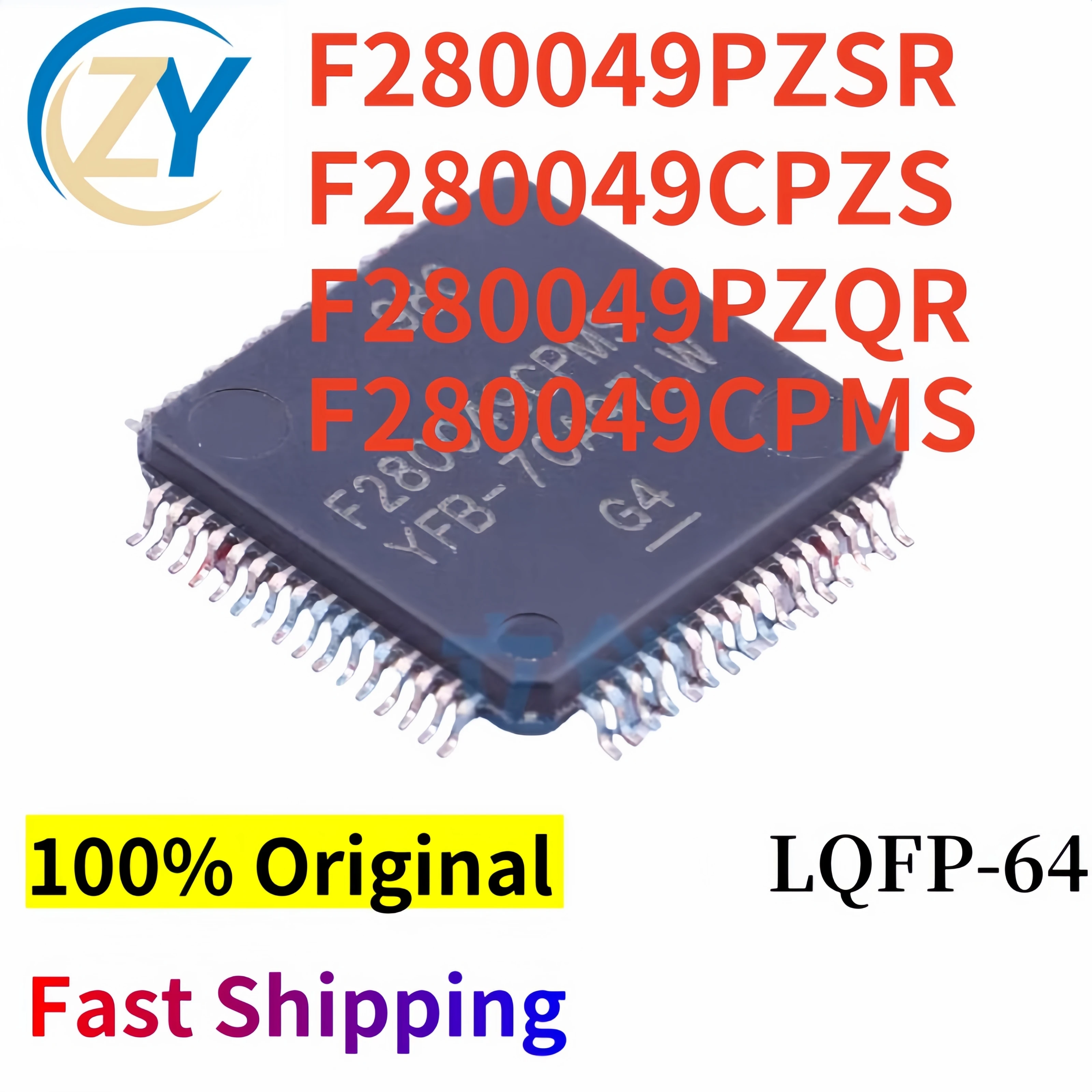 

(2pcs) F280049 F280049PZSR 32-Bit MCUs F280049CPZS F280049PZQR LQFP-64 F280049CPMS 1.14V-1.32V 100% Original & In Stock
