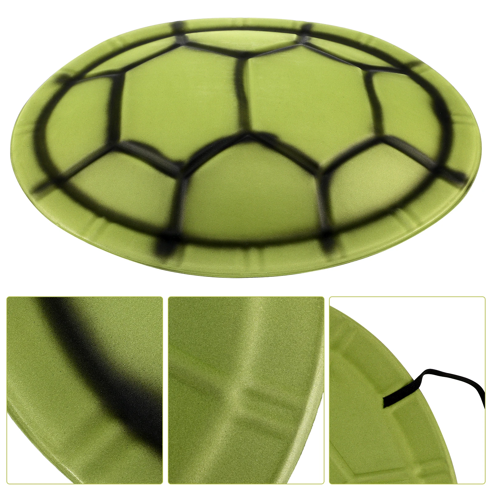6pcs Turtle Shell Props EVA Material Lightweight Halloween Costume Party Favor Realistic Design Reusable Green Color