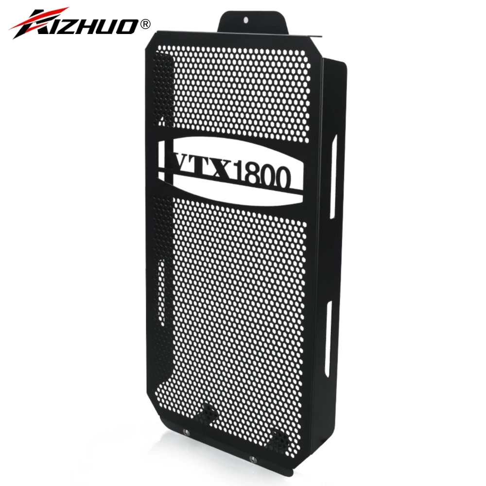 Motorcycle Aluminum Radiator Guard Grille Protector Cover FOR Honda VTX1800 CFNRST VTX 1800 2002 2003 2004 2005 2006 2007 2008 view 4