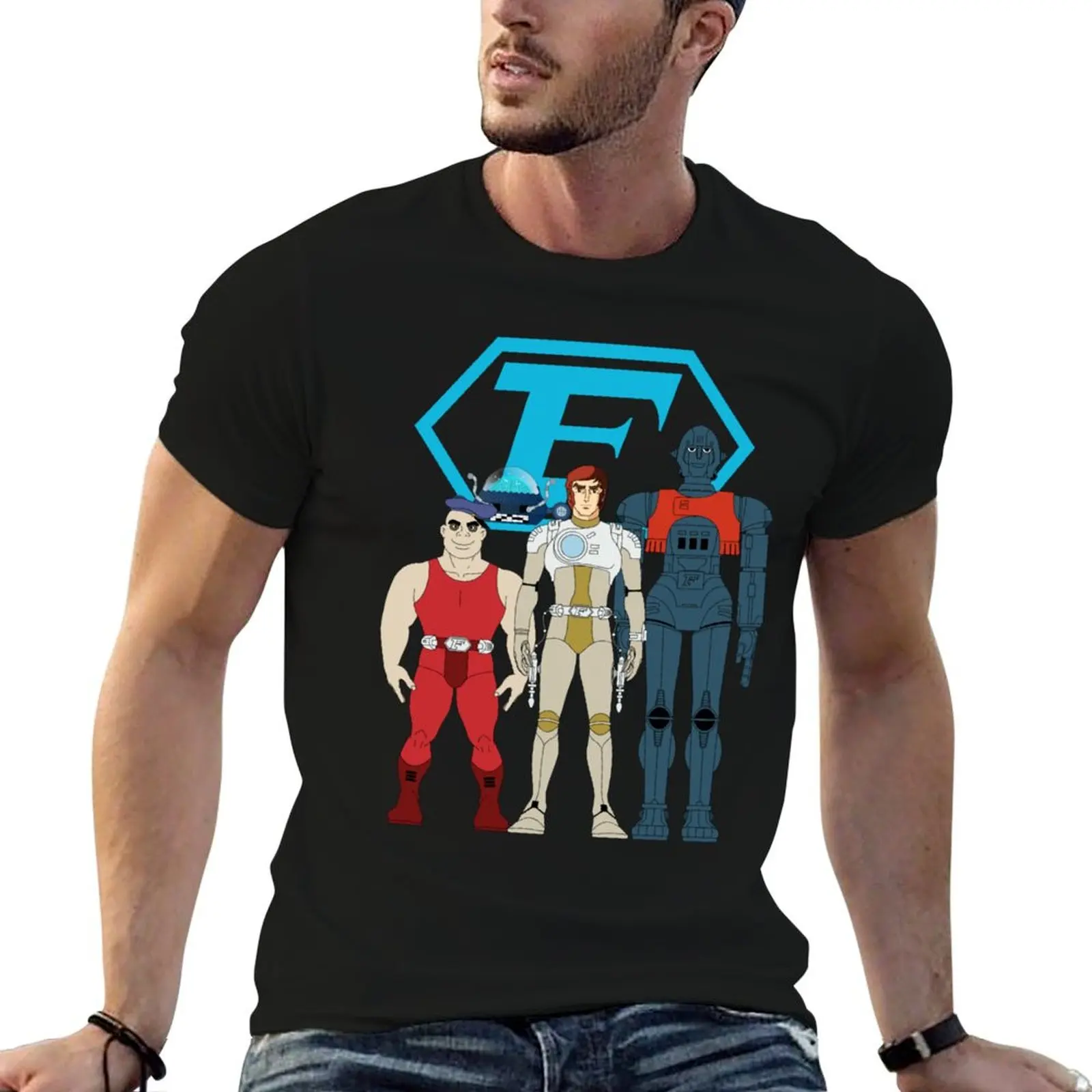 

Captain Future Crew T-Shirt summer tops graphic t shirts shirts graphic t shirt men