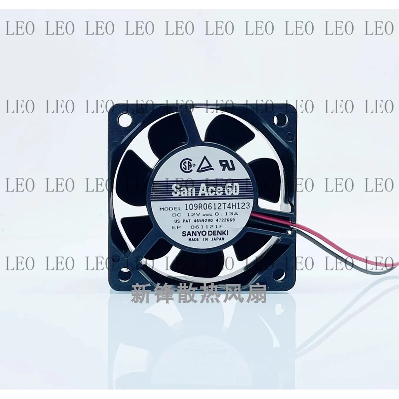 

SS For SANYO 109R0612T4H123 12V 0.13A 6025 6cm 2-Wire Cooling Fan