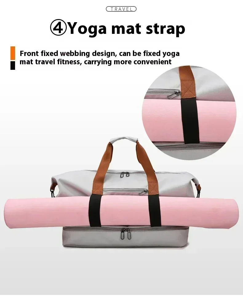 Sac de sport de voyage de grande capacité pour hommes, bagages à courte distance, sacs de fitness portables, sacs à main à bandoulière initiés, sacs de sport étanches B