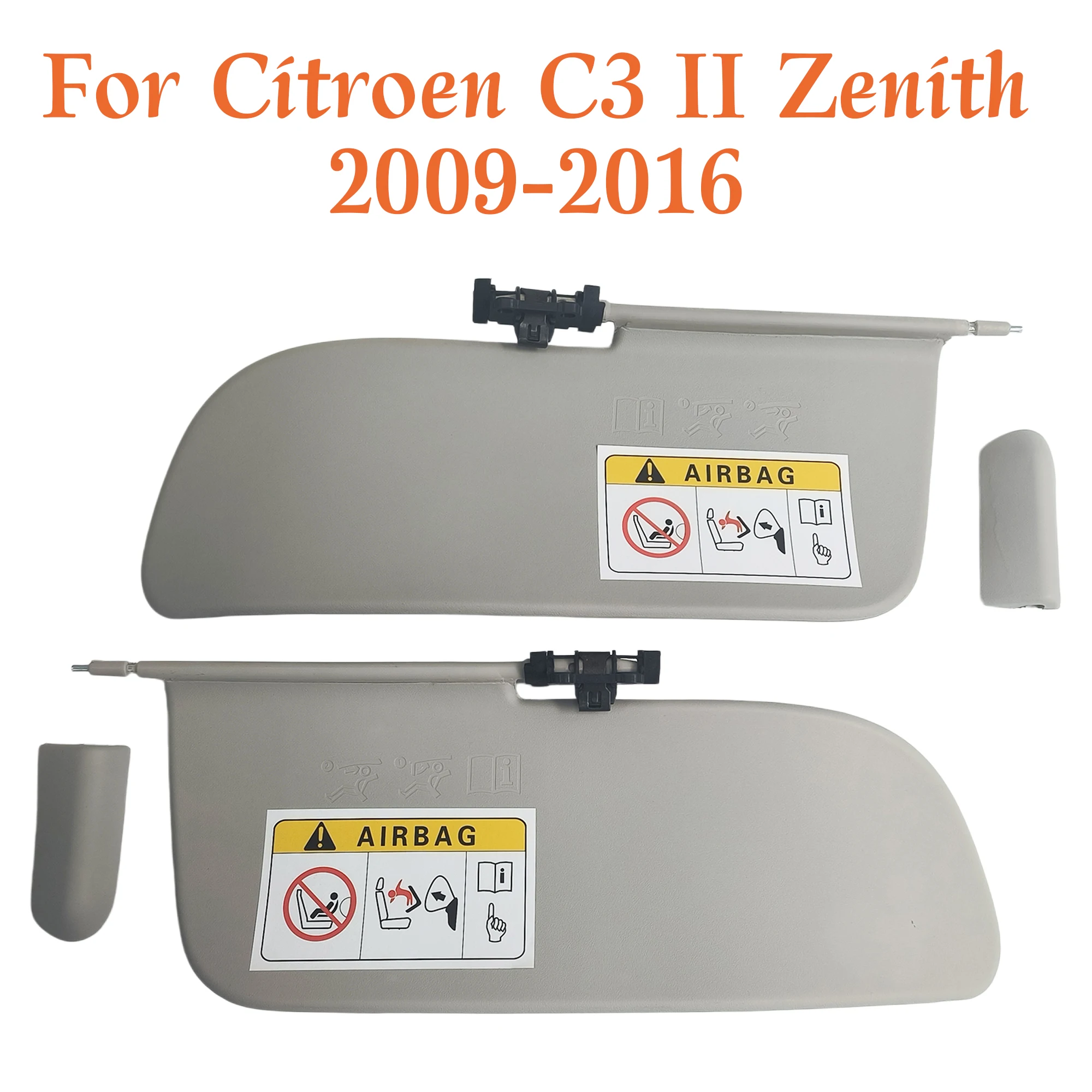 Pare-soleil pour Citroën C3 II Zenith 2009 2010 2011 2012 2013 2014 2015 2016, accessoires de remplacement pour pare-soleil de voiture, pare-soleil