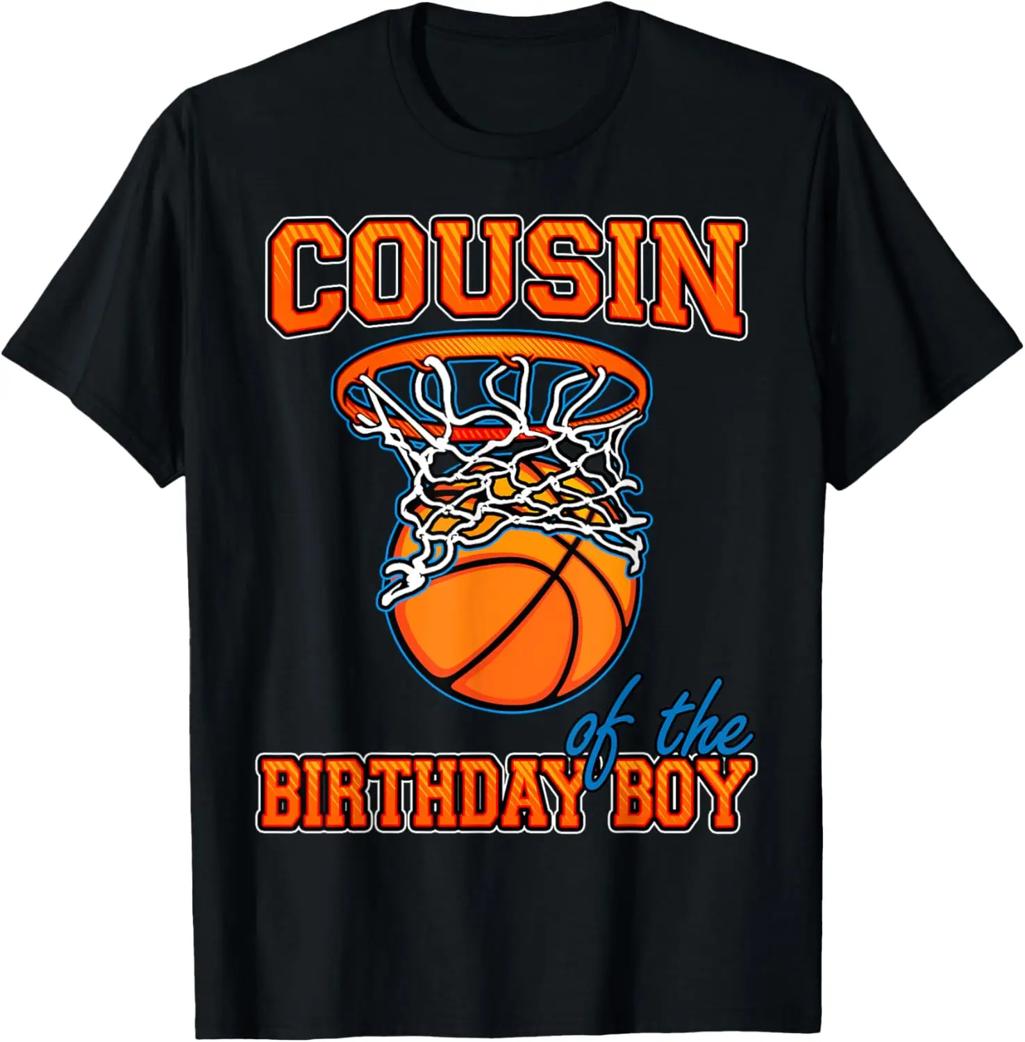 Cousin Of The Birthday Boy Basketball Birthday Family Party T-Shirt