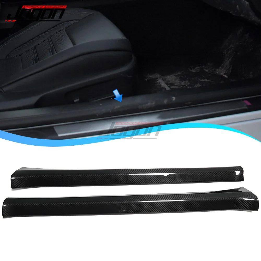 For Lexus RC 200t 300 350 RC F Sport 2015-2018 Car Scuff Plate Door Sill Trim Welcome Pedal Carbon Fiber Cover Car Accessories