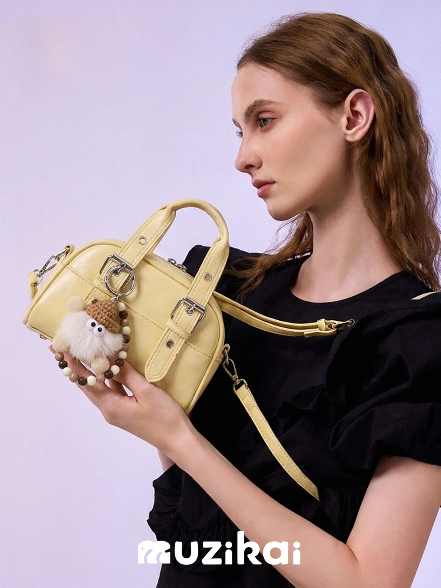 MuziKai  Shaped Women's Handbag Crossbody Bag Versatile Stylish Design Autumn Collection Portable Fashion Accessory