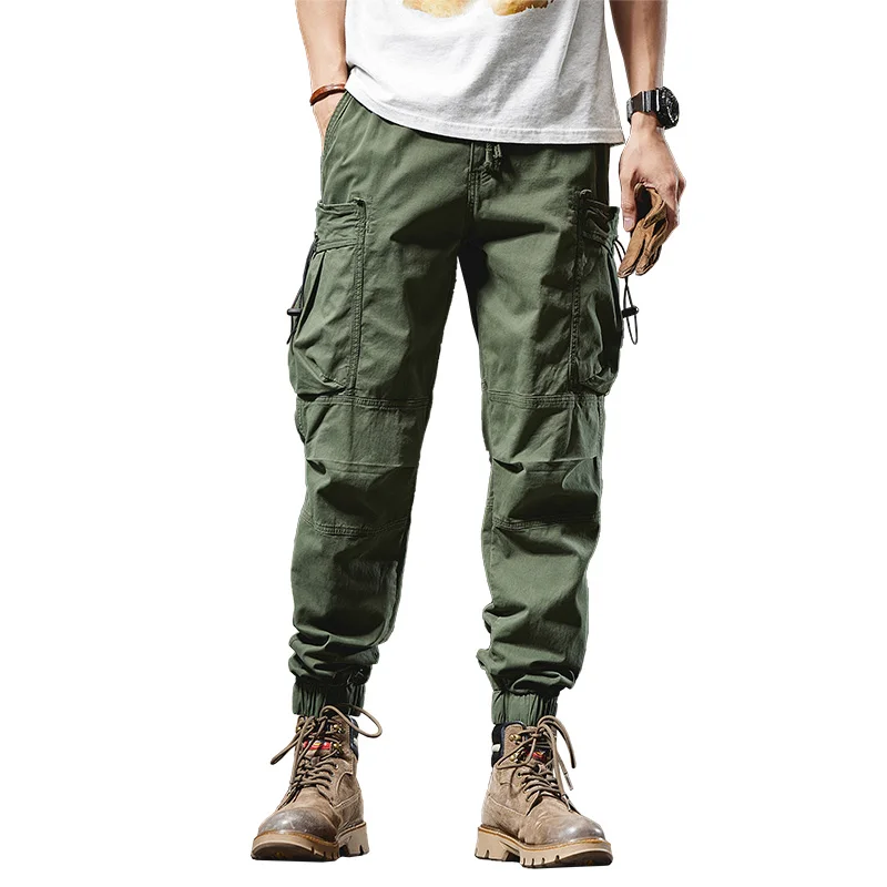 

New Thin Loose Elastic Korean Version Pants Casual Pure Cotton Pants Fashionable Men's New Work Pants