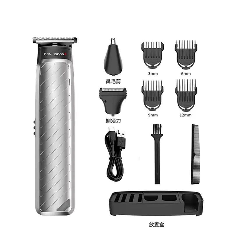 

Komingdon Professional 3 in 1 Hair Clippers Rechargeable Barber Shaving Nose Hair Trimmer Waterproof Men's Grooming Set