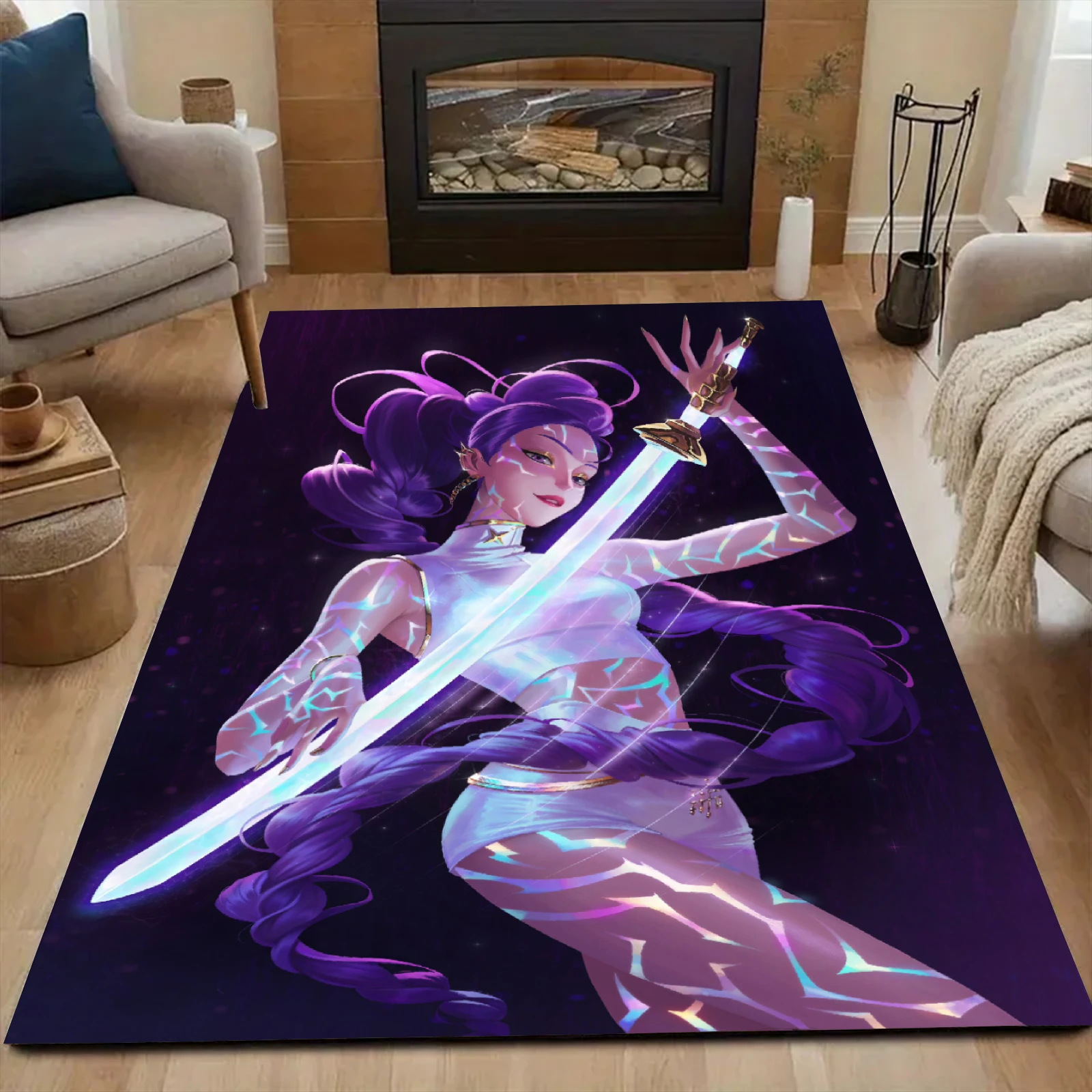 سجادة سجادة مزخرفة من شيطان هنتر لغرف المعيشة وغرف النوم والمداخل ومناطق الطعام بالإضافة إلى ساحات الباحات الخارجية والحدائق #4