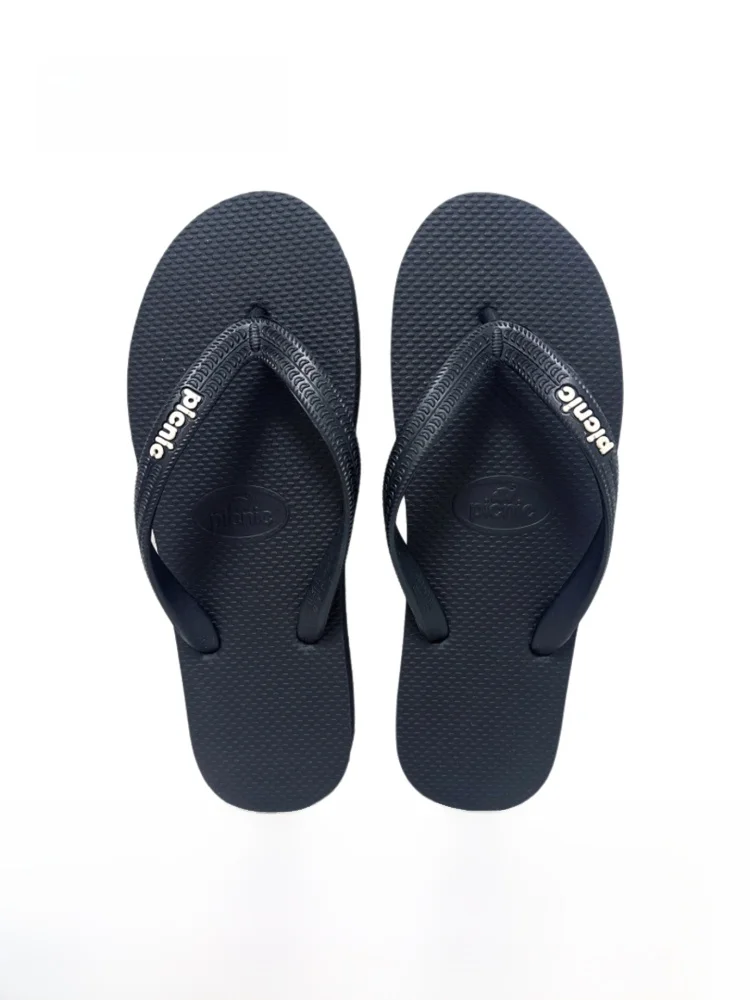 

Casual Men's Rubber Lauchao Sandals Anti-Slip Odor-Resistant Beachwear Comfortable Soft Bot Lazy Toe Clip-On Summer Slippers