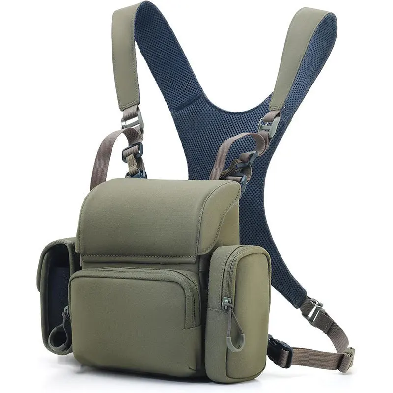 Portable Nylon Binocular Harness Chest Pack Bag Hunting Hiking Multi-Pocket Foldable Night Vision Goggles Front Pouch bag Bolsos