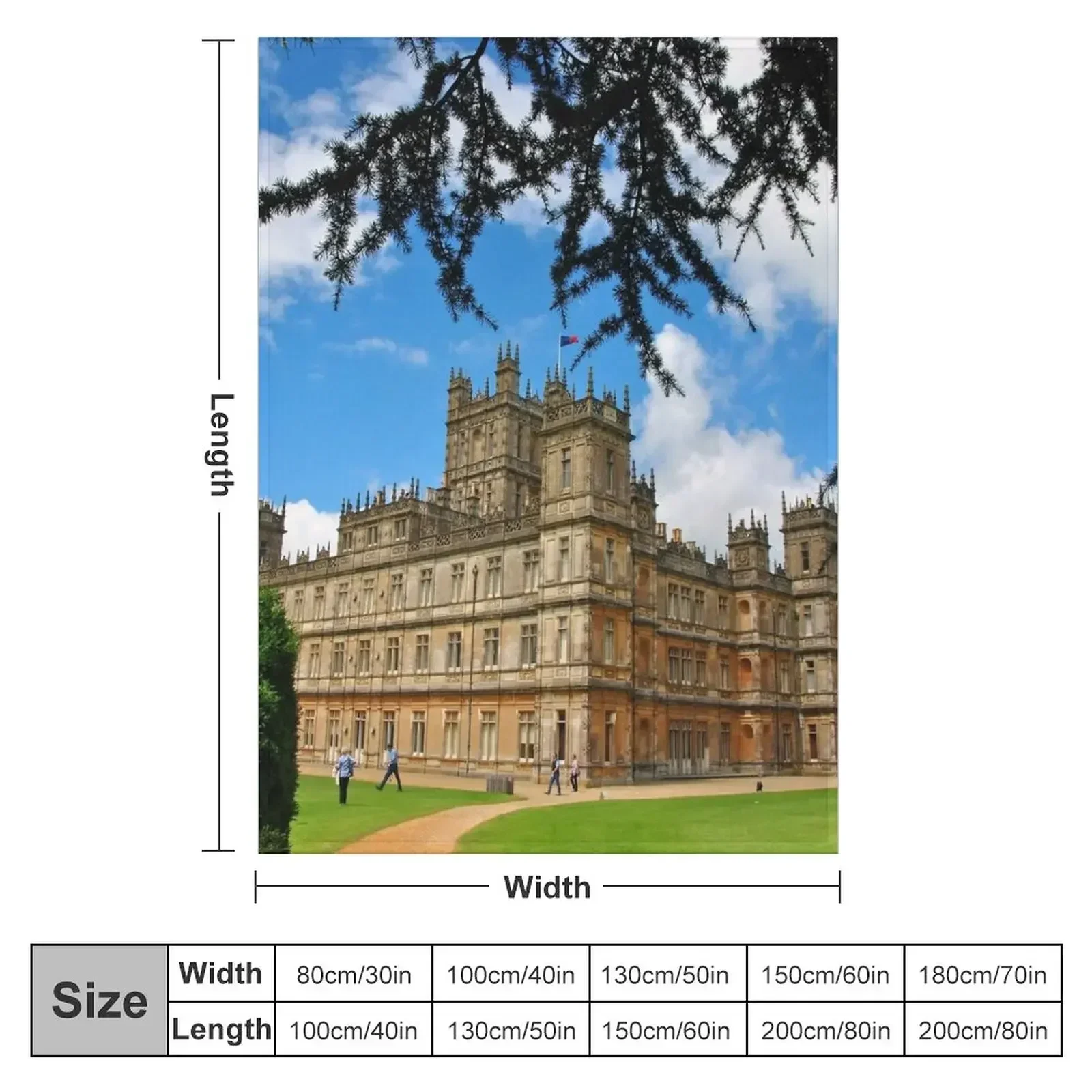 Highclere Castle Downton Abbey England UK Throw Blanket Camping Thin Summer Beddings Designers Blankets