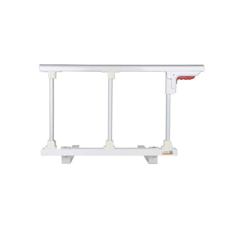 

3-Grid Aluminum Alloy Foldable Bed Rail Bedside Guardrail Anti-Fall Rust-Proof Easy Install Bed Fence for Flat Bed/Box Bed