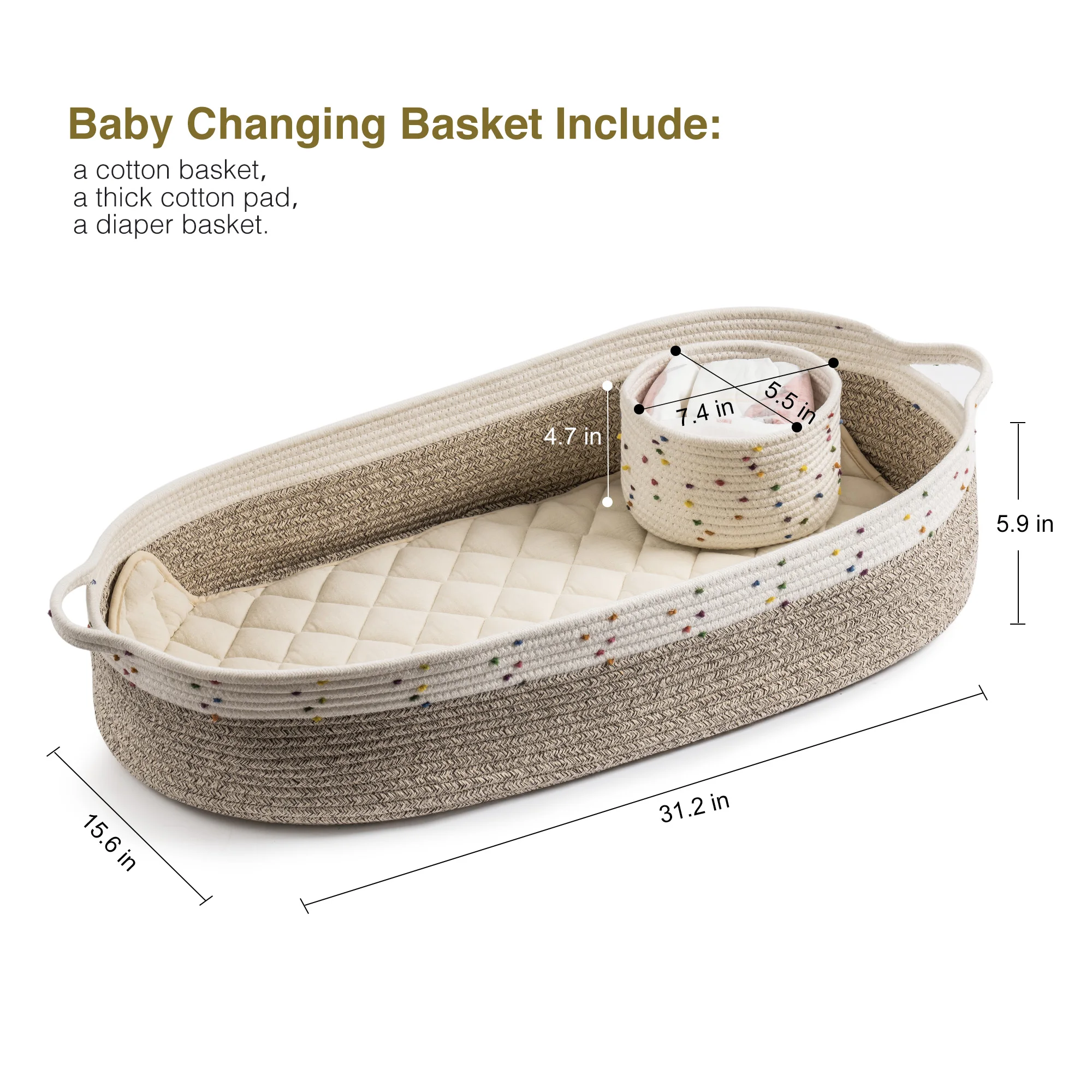 Proxy-mir en macramé pour bébés, fait à la main, UL100% coton, thème Boho, Moïse