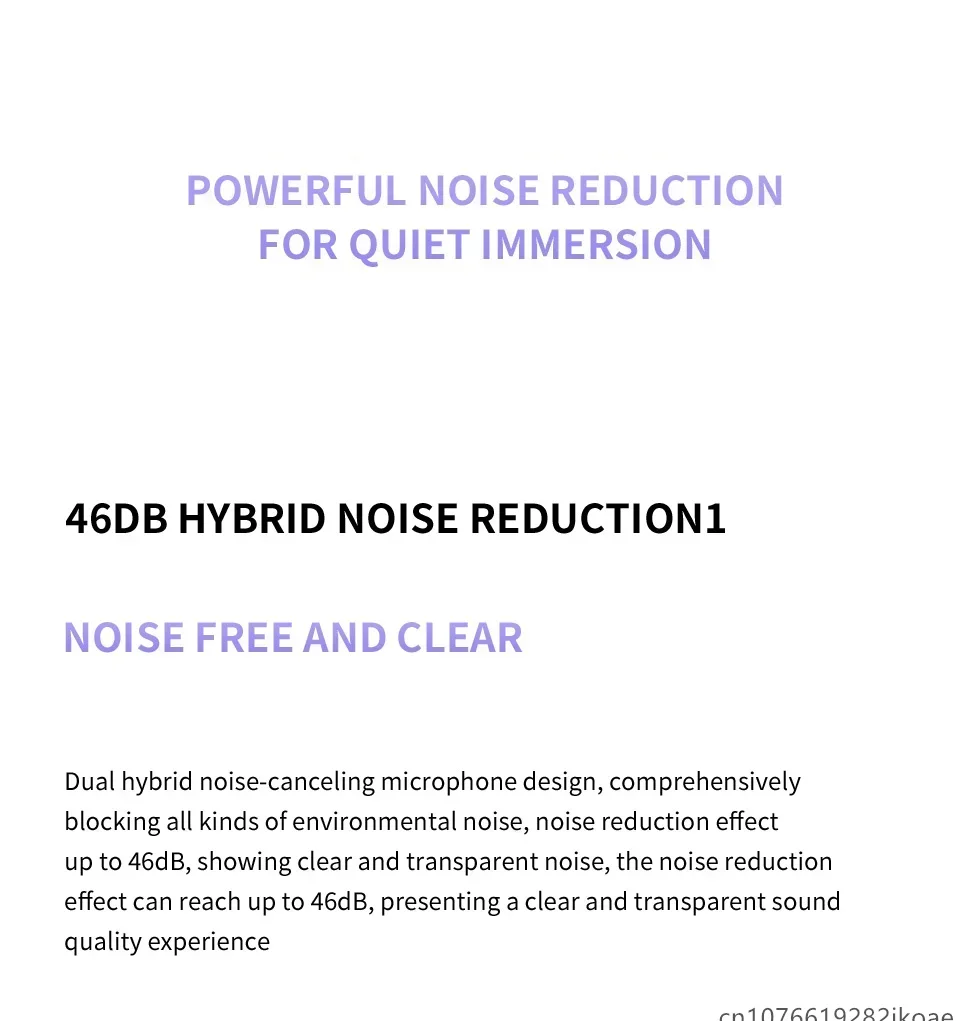 realme Buds T310-Kopfhörer, 46 dB, aktive Geräuschunterdrückung, kabellose HiFi-Kopfhörer, Bluetooth 5.4, Spiel-Musik-Headset, lange Standby-Zeit – Detail 4