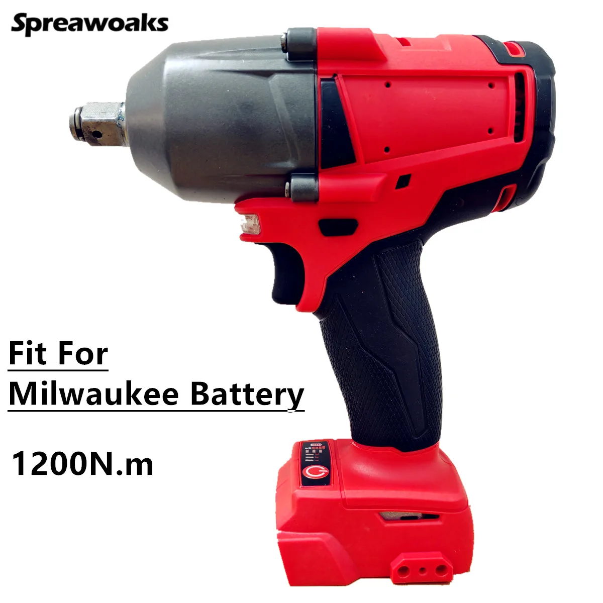 

1200N.m Brushless Impact Wrench 1/2" Cordless Electric Driver 3 Gears Car Truck Repair Power Tools For Milwaukee 18v Battery