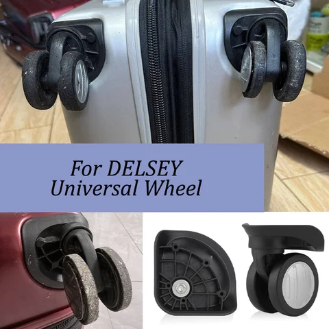 For DELSEY WJ216 Suitcase Universal Wheel Luggage Accessories Spare Parts for Trolleys Wheel Replacement Repair