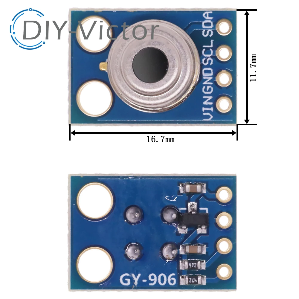 GY-906 MLX90614ESF New MLX90614 Contactless Temperature Sensor Module For Arduino Compatible