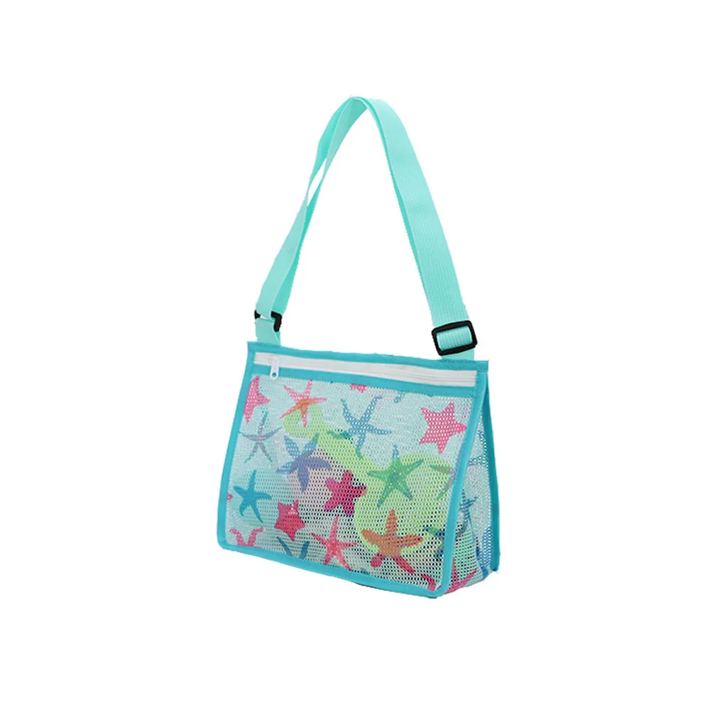 Fiwiuu-Bolso cruzado de malla para niños, bolsa de concha para verano, Mini Satchel, bolso de seda, bolsa con estampado Animal