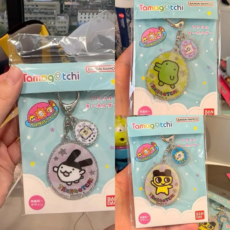 Porte-clés Tamagotchi en acrylique brillant, pendentif anime, mignon dessin animé, cadeau pour sac à dos, pour amis ou meilleurs amis - Nouveauté en stock