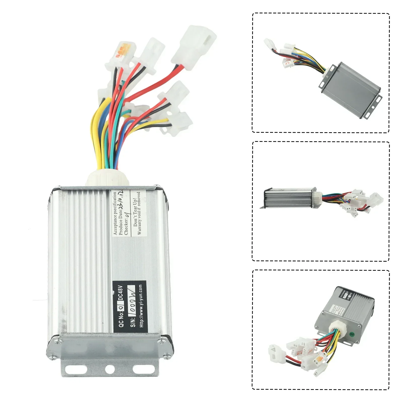 Brush Motor E-Bike Controller Accessories Bicycle Compatible 700-1000W Motor Components Electric Go Kart Practical Silver