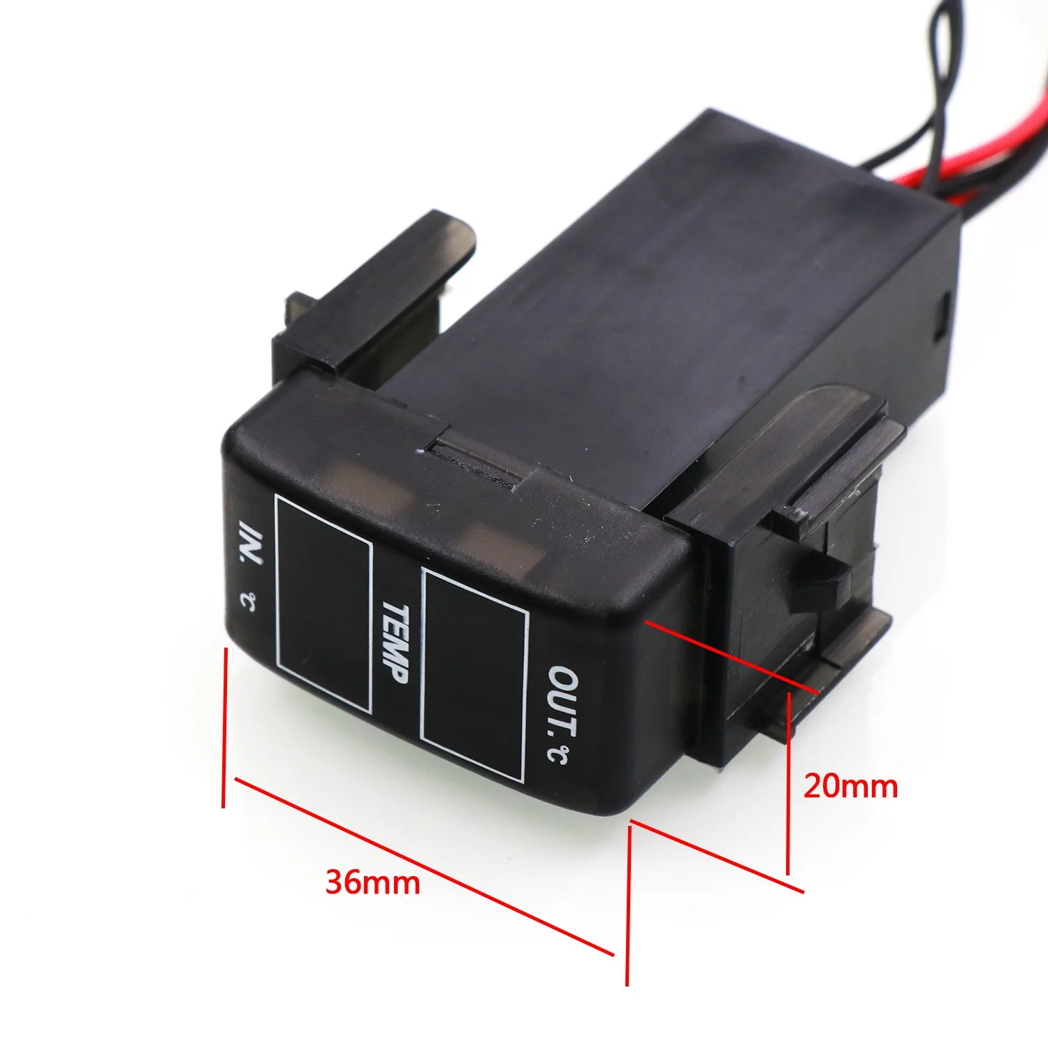 Simple Car Internal And External Temperature Display Dual Temperature Sensor For Nissan Qashqai X-Rail Sunny NV200 Teana