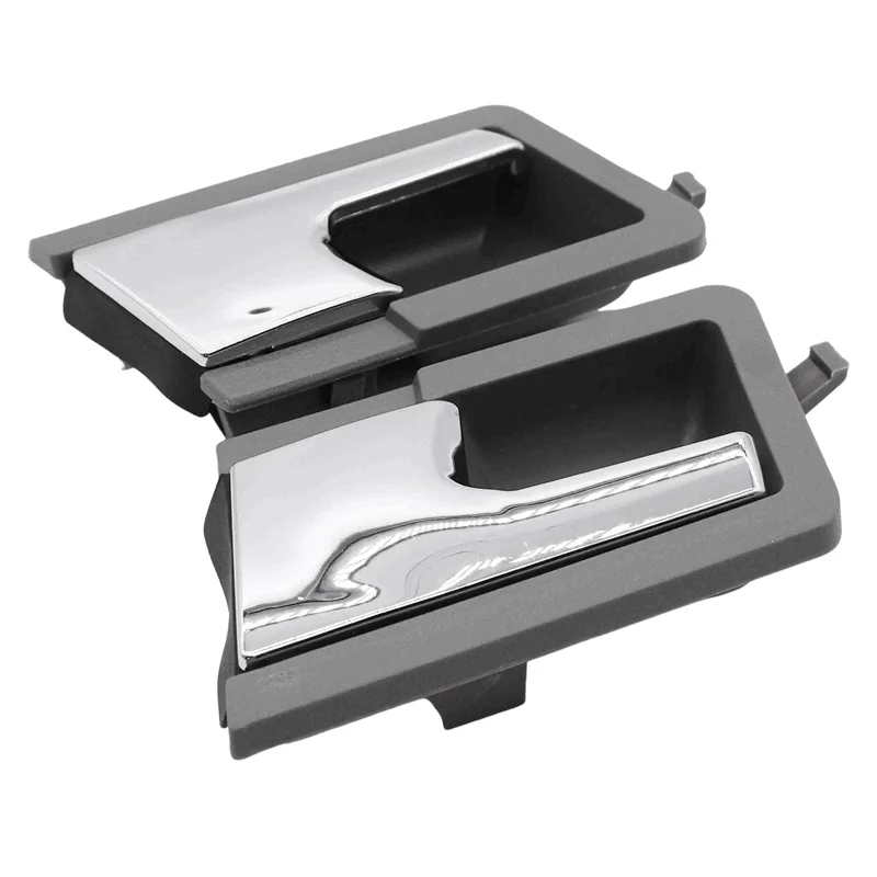 A11F-2PCS Car Interior Chrome Left/Right Inner Door Handle Replacement Accessories For VW T4 1990-2003 Car Accessories