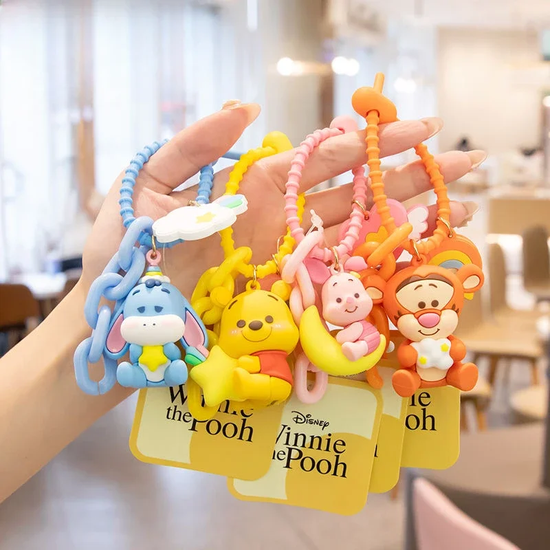 Disney Pooh Bär Tigger Eeyore Ferkel kreative süße Kawaii Animation periphere Schlüsselanhänger einfache Cartoon Rucksack Anhänger Geschenk