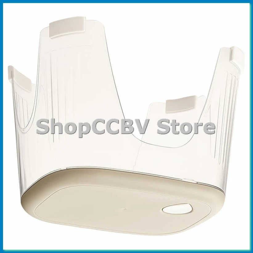 

Acrylic Shower Stool Waterproof - Clear Shower Foot Rest for Shaving Legs, Corner Step Foot Stool for Inside Shower-A33R