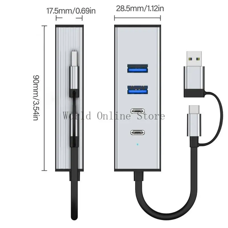 

Multi Port USB 3.2 Hub 10Gbps for Type C Devices Including Desktops Smartphones 87HC